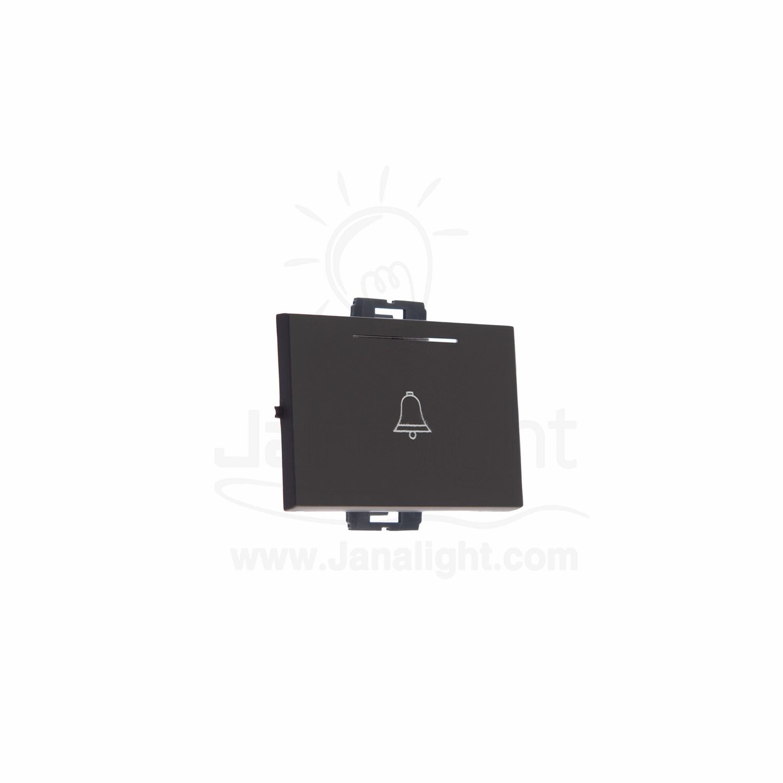 OSA زر جرس عريض بني 3 osa big bell switch dark brown